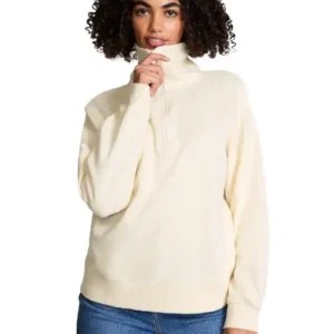 Pink Buzo Ivy Fleece Half-zip Sweatshirt