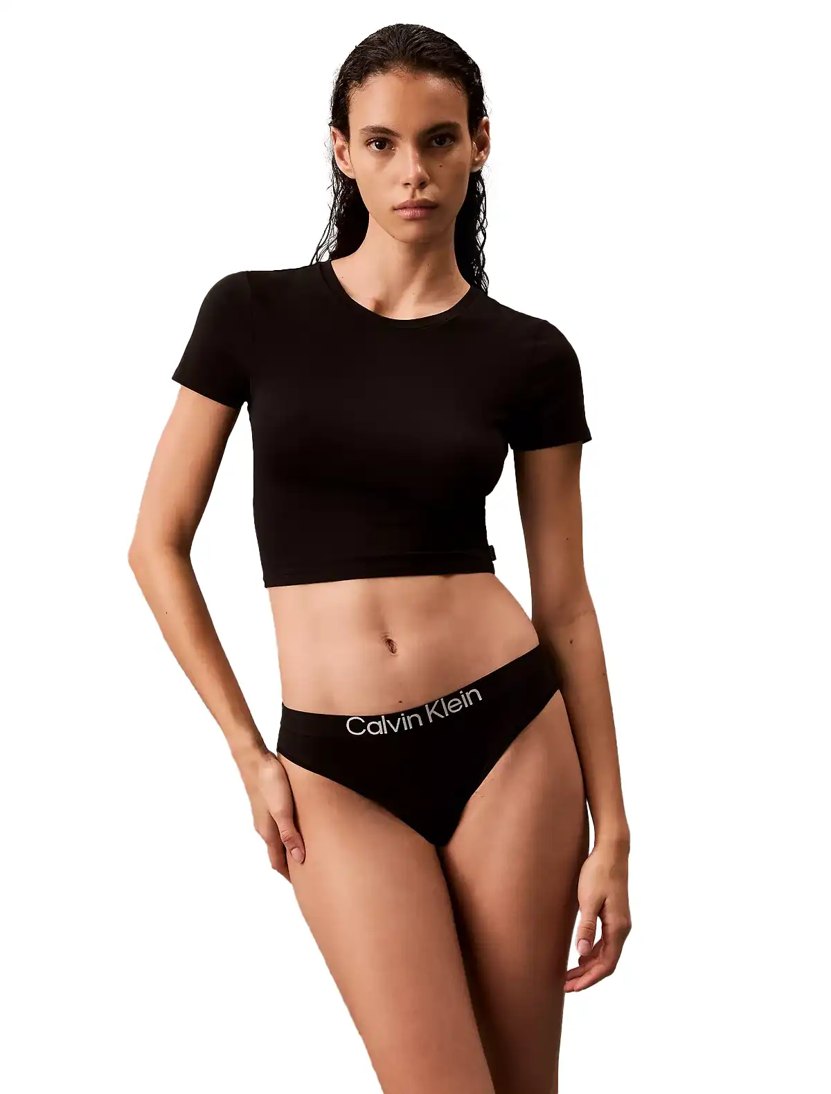 Bombacha Culote Calvin Klein Maximum Cotton Bikini negro