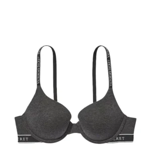 Corpiño Victoria's Secret Push-up Perfect Shape Cotton Bra GRIS